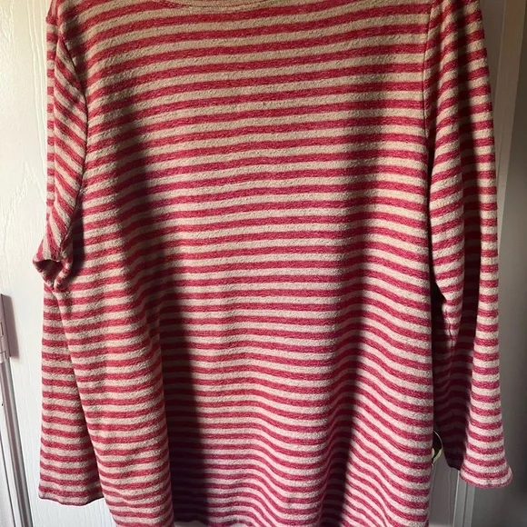 J Jill Womens striped sweater XL cozy chic minimalist coastal - Picture 2 of 5